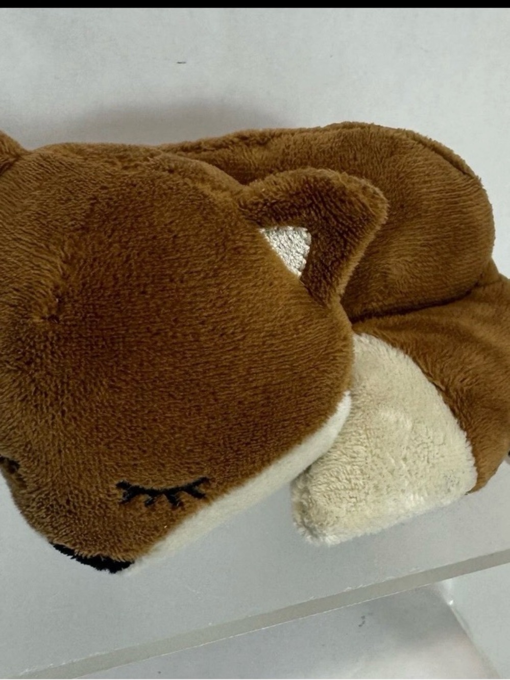 H&M Home Baby Rattle Laying Down Plush Fox